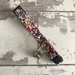 Liberty Red Floral - Cat Collar