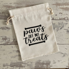 Paws Off - Canvas Treat Bag