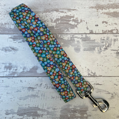 Liberty Floral Charm - Blue - Dog Lead