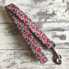 Liberty Red Roses - Dog Lead