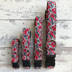 Liberty Red Roses - Dog Collar