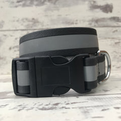 Black Reflective Dirty Dog Collar