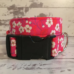 The Black Dog Company Handmade Dog Collars Japanese Cherry Blossom - Dog Collar