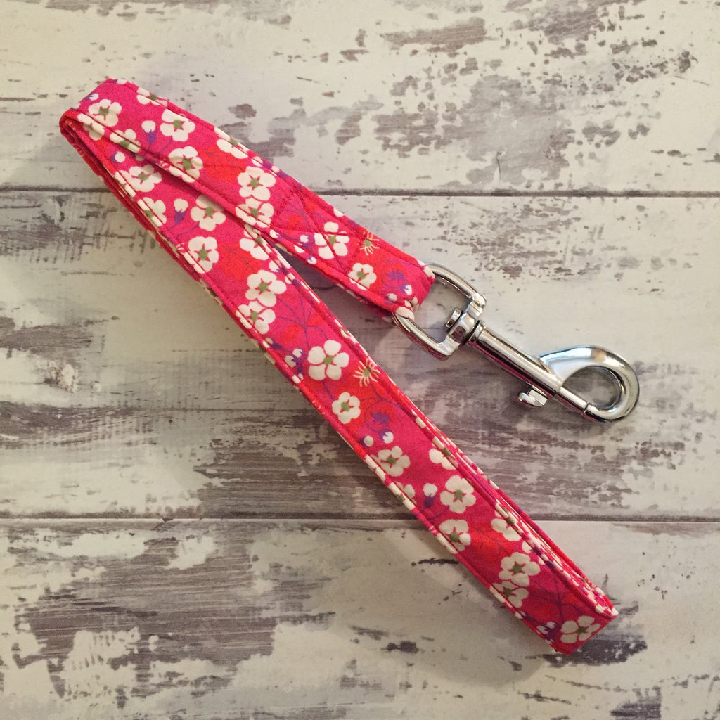 The Black Dog Company Handmade Dog Leads Japanese Cherry Blossom - Dog Lead