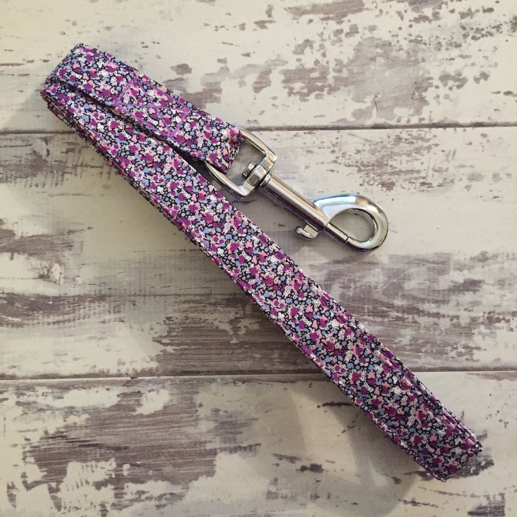 The Black Dog Company Handmade Dog Leads Lilac Speckles - Dog Lead