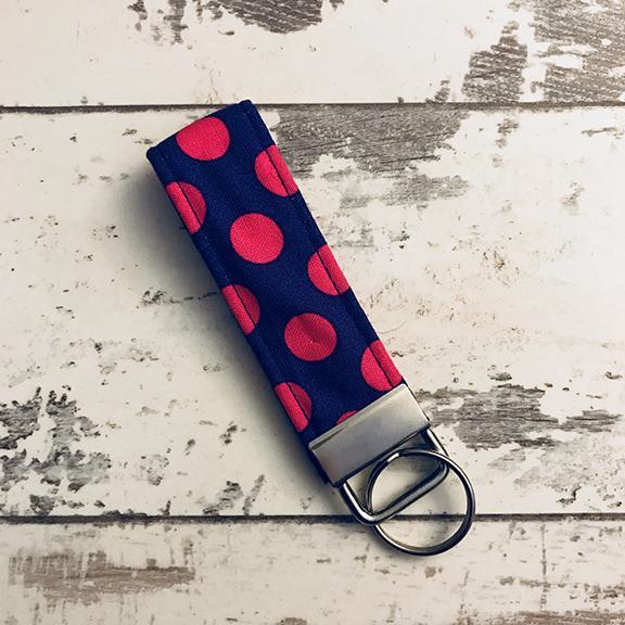 The Black Dog Company Key Ring Fob Grape Spots Key Ring Fob
