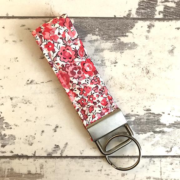 The Black Dog Company Key Ring Fob Liberty Phoebe Floral Key Ring Fob