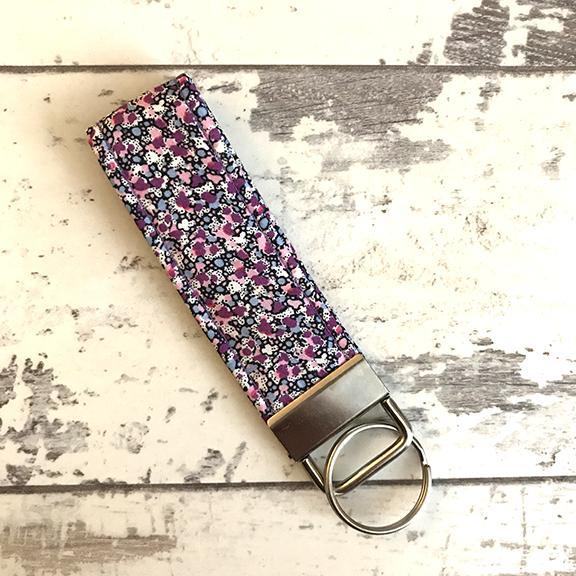 The Black Dog Company Key Ring Fob Lilac Speckle Key Ring Fob