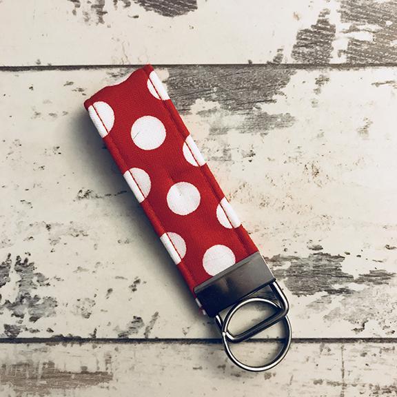 The Black Dog Company Key Ring Fob Minnie Spots Key Ring Fob
