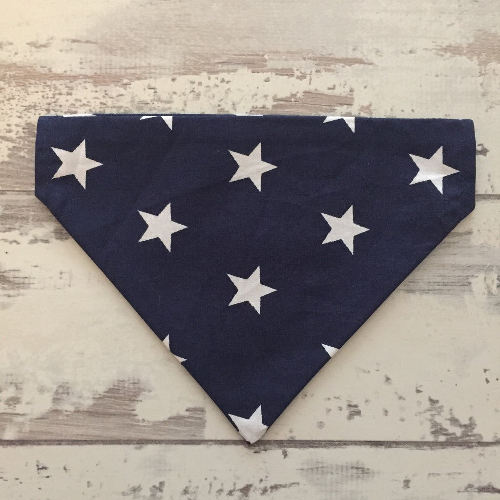 The Black Dog Company Navy with White Stars Bandana