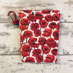 The Black Dog Company Treat & Poobag Holder **NEW** Red Poppies Treat & Poobag Holder