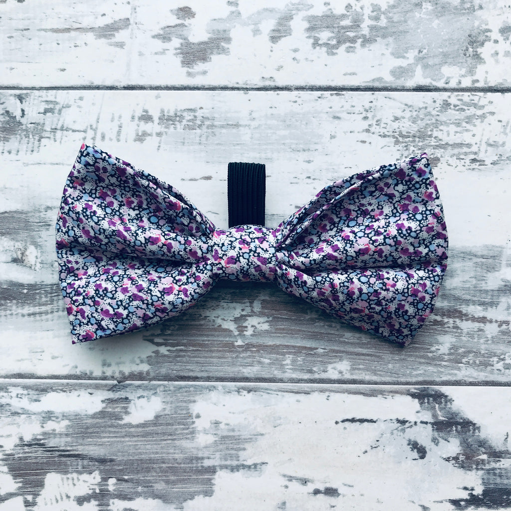 Lilac Speckles Bow Tie