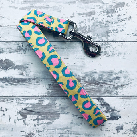 Chartreuse Leopard - Dog Lead