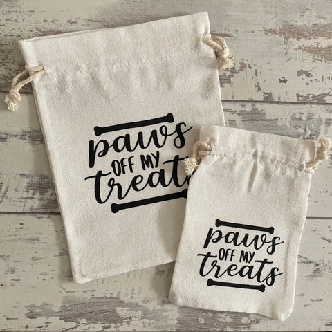 Paws Off - Canvas Treat Bag