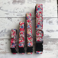Liberty Red Floral - Dog Collar