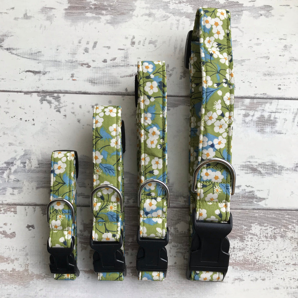 Apple Blossom - Handmade Dog Collar – The Black Dog Company