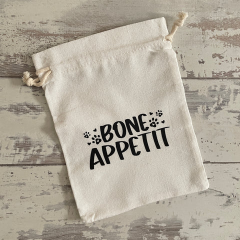 Bone Appetit - Canvas Treat Bag