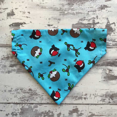 Robins & Puddings - Blue - Dog Bandana