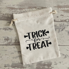 Trick for Treat - Canvas Treat Bag