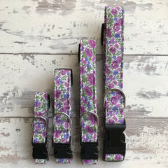 Lilac Floral - Dog Collar