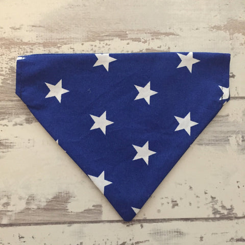 The Black Dog Company Blue with White Stars Bandana