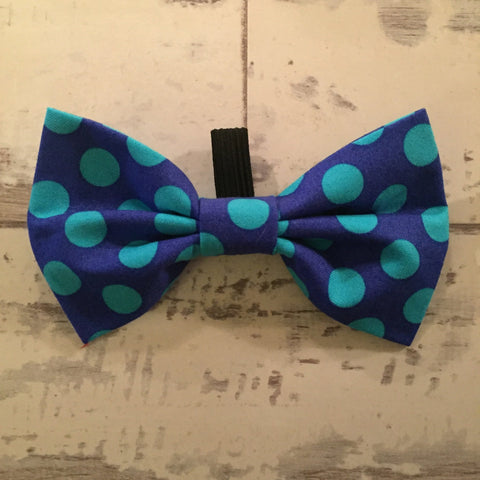 The Black Dog Company Bow Ties Cobalt Blue Spots Bow Tie