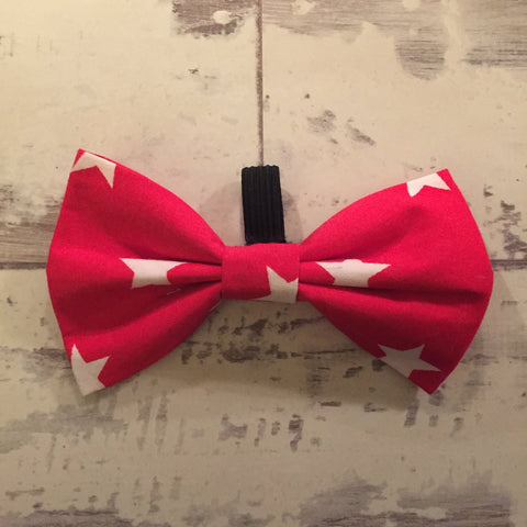 The Black Dog Company Bow Ties Red with White Stars Bow Tie