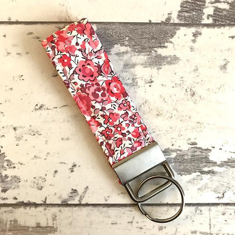 The Black Dog Company Key Ring Fob Liberty Phoebe Floral Key Ring Fob